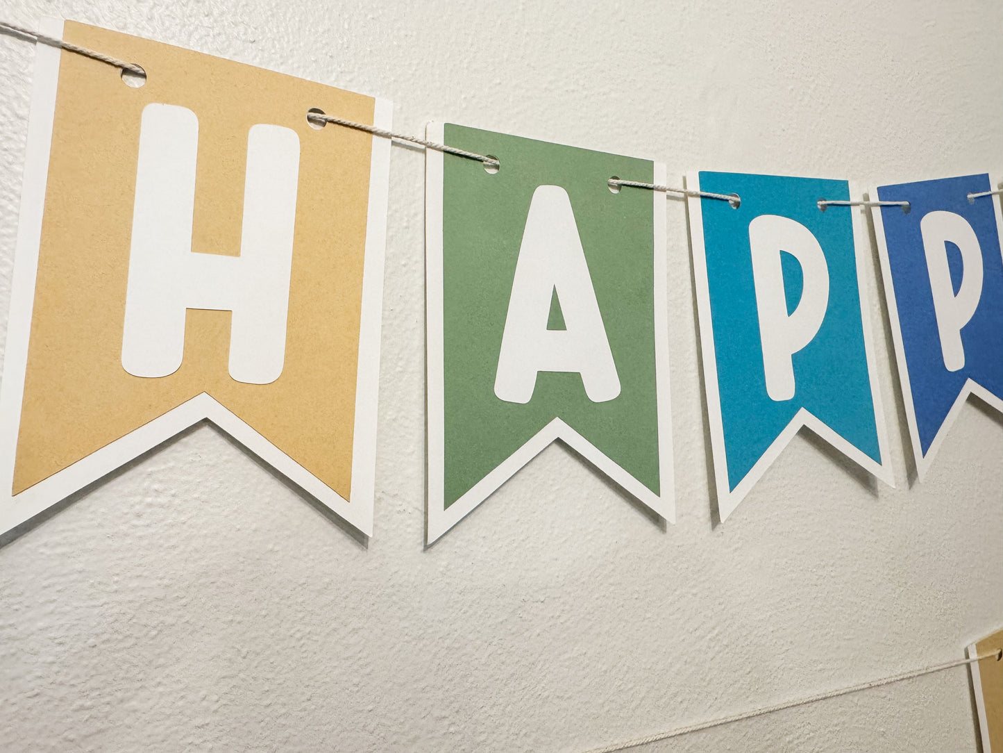 Classic Rainbow Happy Birthday Name Banner