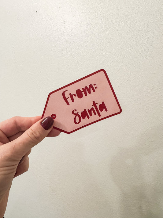 "From: Santa" Holiday Gift Tag (Set of 5)