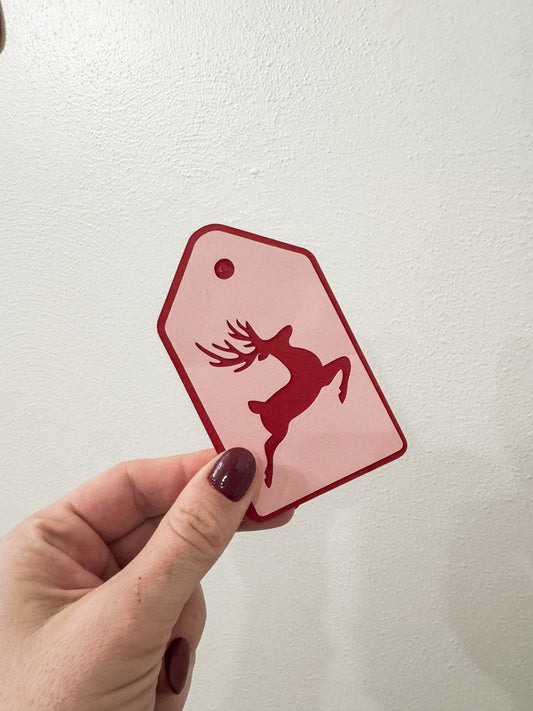 Holiday "Reindeer" Gift Tag (Set of 5)