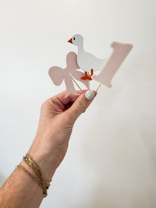 Silly Goose Cupcake Toppers (Set of 6)