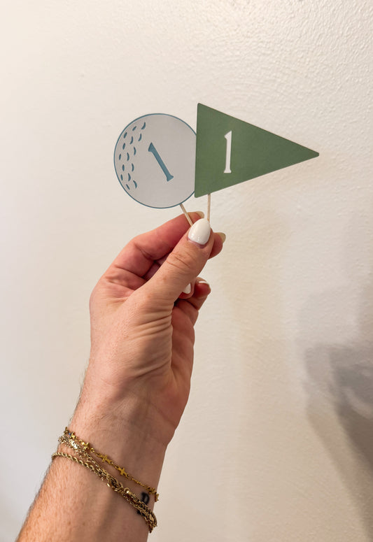 Golf Cupcake Toppers (Set of 6)