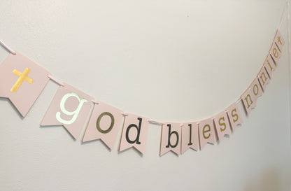 Pink + Gold Foil Banner