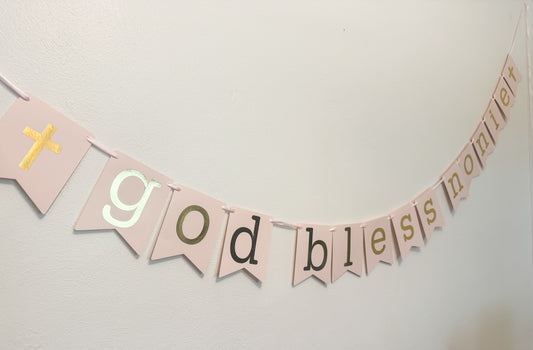 Pink + Gold Foil Banner