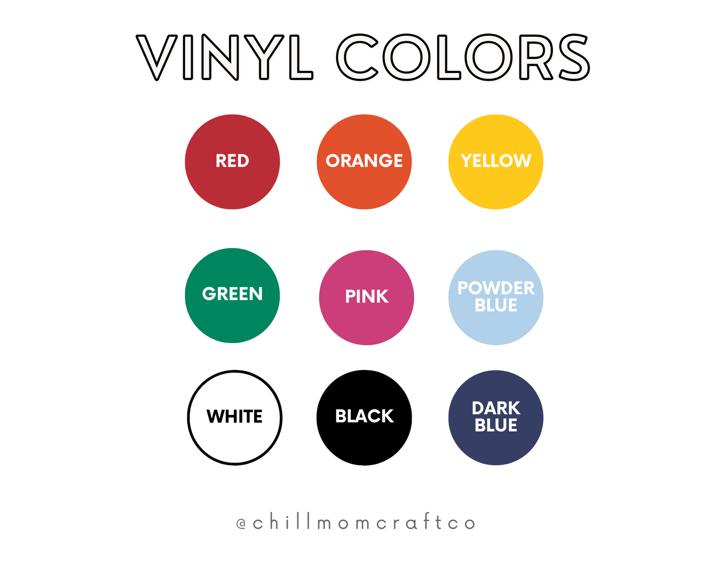 Custom Vinyl Decals – Priced by the Inch | Choose Your Font & Color