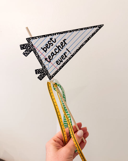 Best Teacher Ever Flag