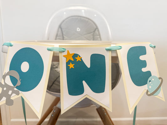 Outer Space High Chair Banner