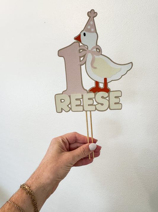 Silly Goose Cake Topper
