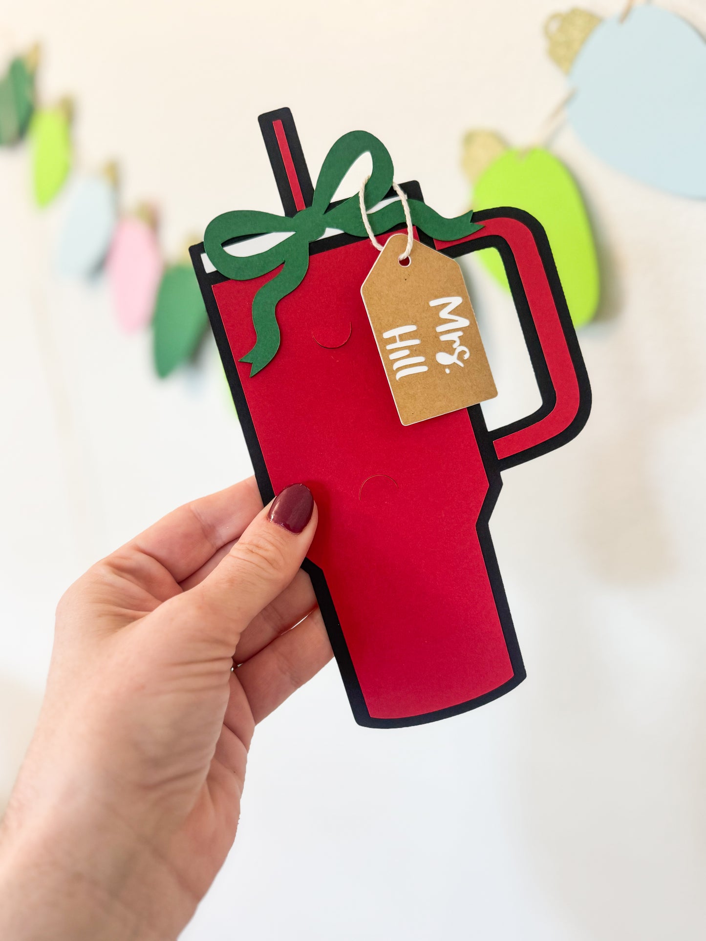 Teacher Christmas Gift Card Holder – Holiday Tumbler