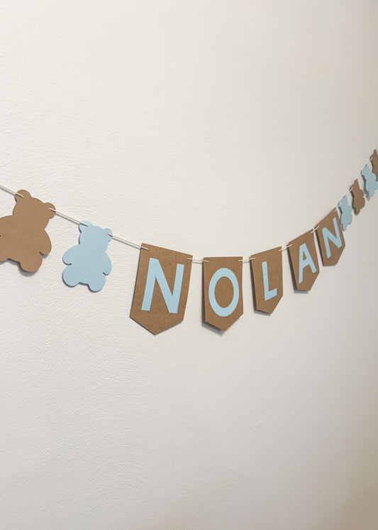 Beary Sweet Baby Name Garland