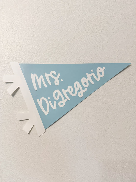 Teacher Name Pennant