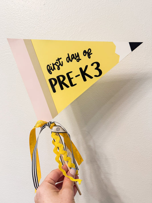 First Day Pencil Pennant