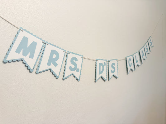Teacher Name Garland