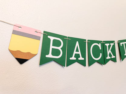Green Back to School Banner