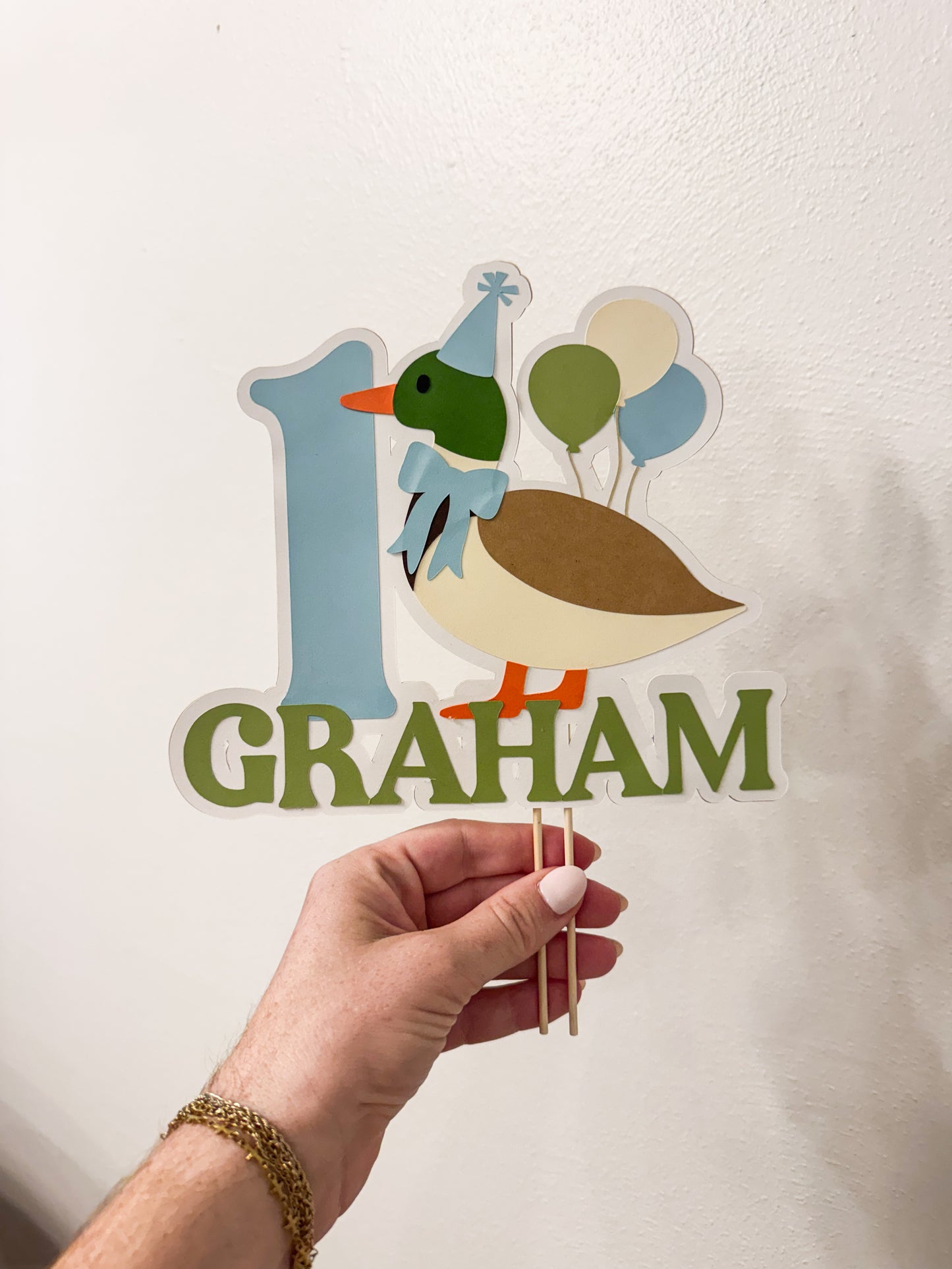 Lucky Duck Cake Topper