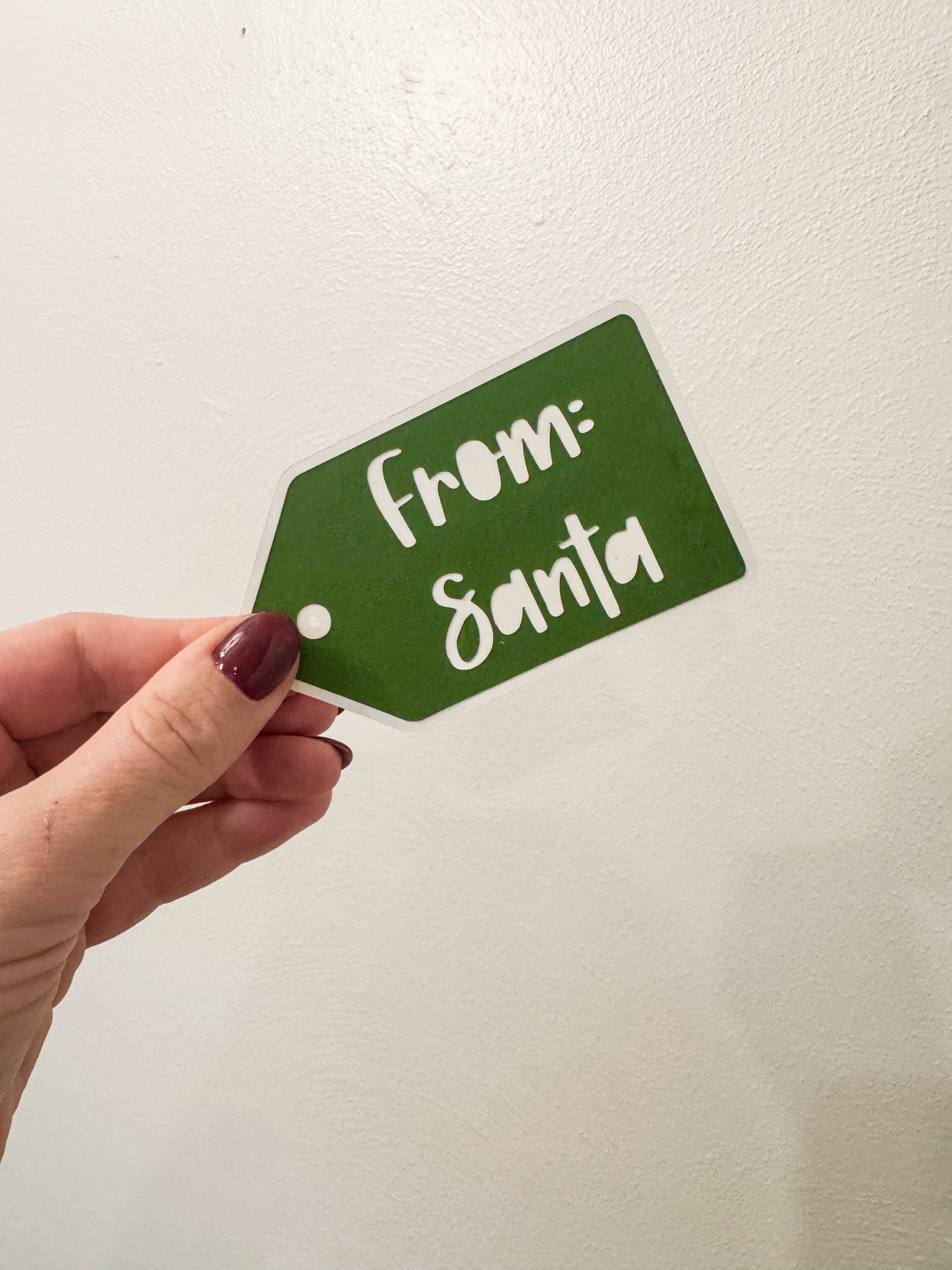 "From: Santa" Holiday Gift Tag (Set of 5)