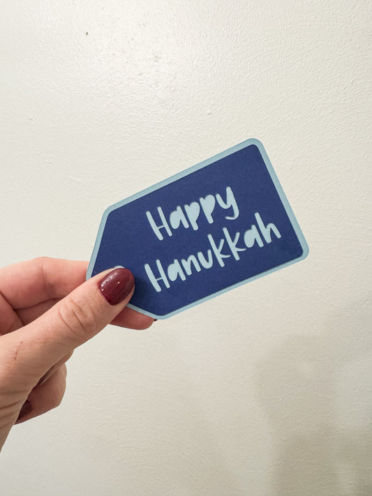 "Happy Hanukkah" Holiday Gift Tag (Set of 5)