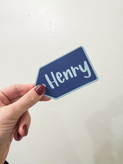 Custom Holiday "Name" Gift Tag (Set of 5)