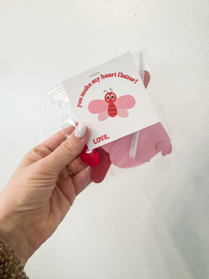 Butterfly Valentine Classroom Craft – Pre-Cut & Pre-Packaged