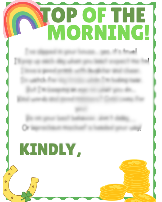 Leprechaun Letter Printable