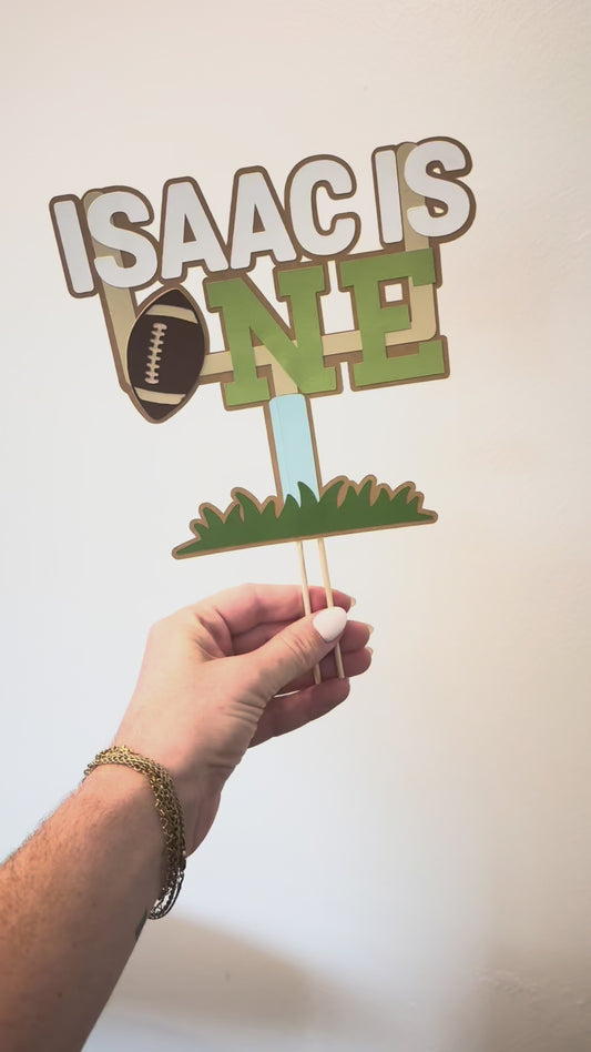 Football Cake Topper