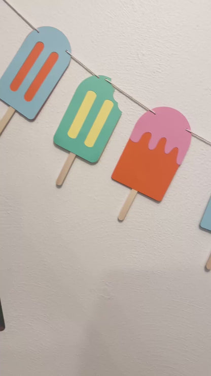 Popsicle Banner - Custom Message