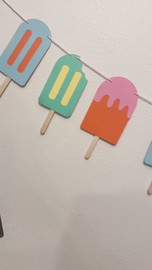 Popsicle Banner - Custom Message