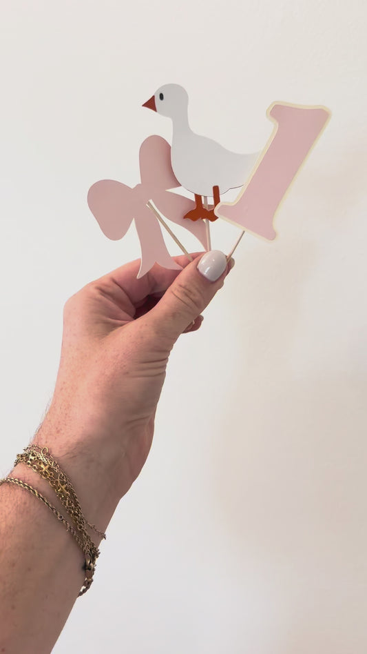 Silly Goose Cupcake Toppers (Set of 6)