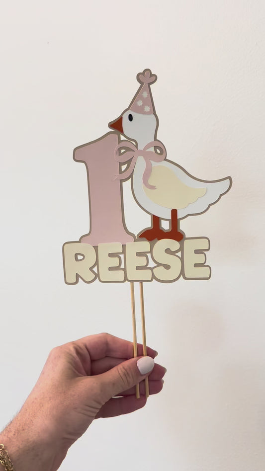 Silly Goose Cake Topper