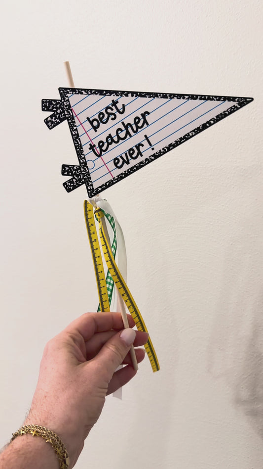 Best Teacher Ever Flag